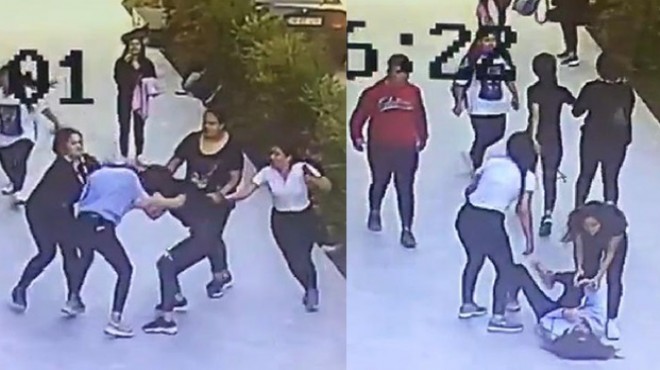 İzmir de sokak ortasında dayak dehşeti: Kız öğrenci, tartıştığı 5 kız tarafından dövüldü
