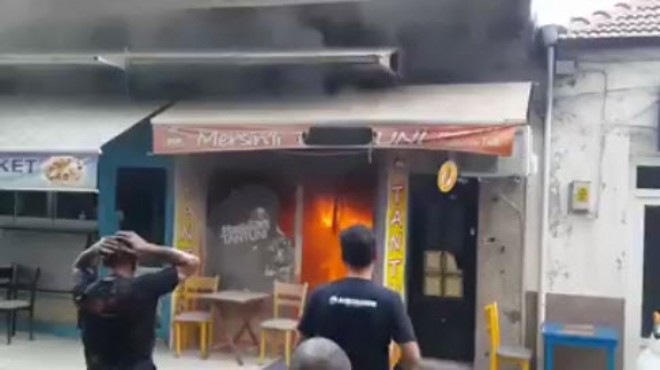 İzmir de tantuni dükkanında patlama: 1 ağır yaralı