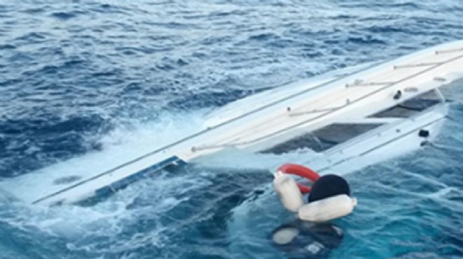İzmir de teknenin alabora olması sonucu bir kişi öldü