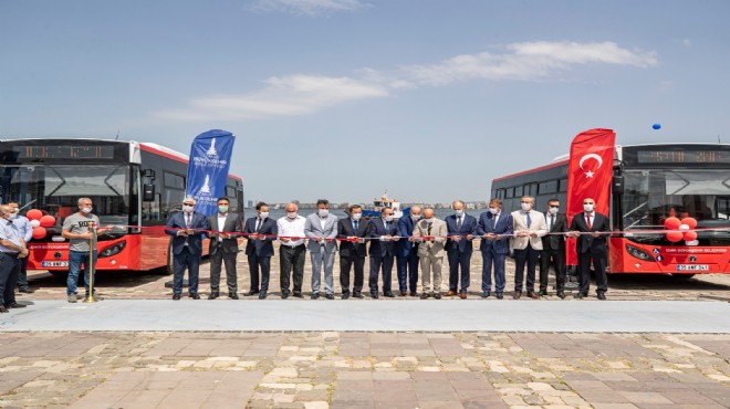 İzmir de ulaşıma taze kuvvet: 16 yeni otobüs daha hizmete girdi