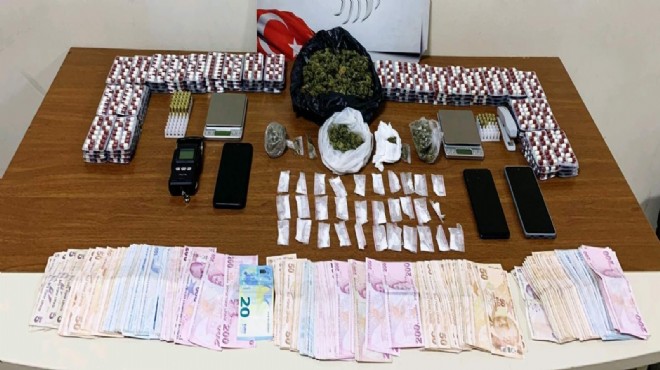 İzmir de uyuşturucu operasyonu: 3 gözaltı