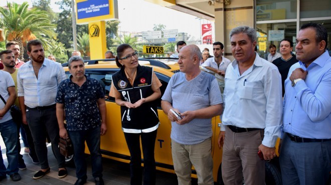 İzmir de zehir taciri avına taksici desteği!