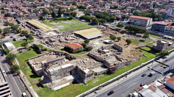 İzmir deki Smryna Agorası nda gymnasium tespit edildi