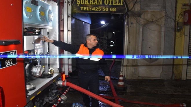 İzmir deki otelde korkutan yangın
