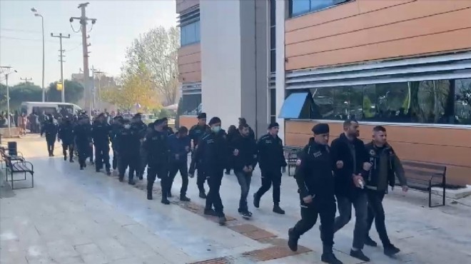 İzmir deki  zehir  baskınında 40 tutuklama!