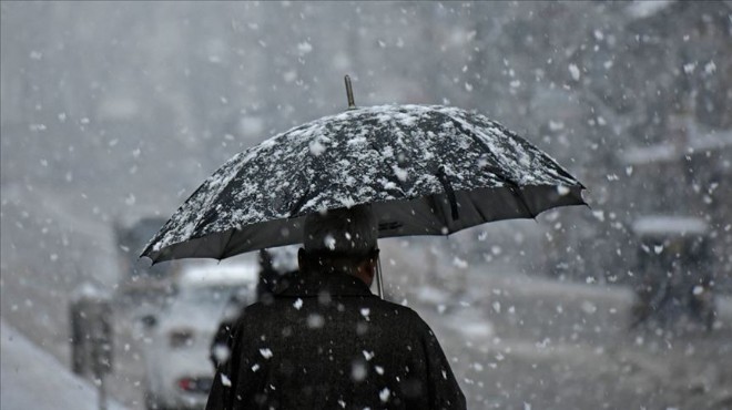 İzmir için kuvvetli kar ve don uyarısı!