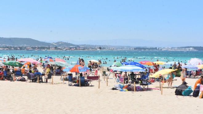İzmir in dünyaca ünlü plajı kapalı gişe!