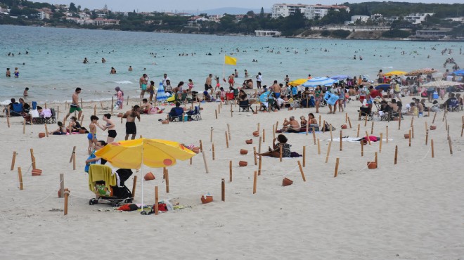 İzmir in dünyaca ünlü plajı yine kapalı gişe!