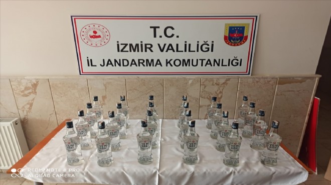İzmir in turistik ilçesinde sahte içki baskını!