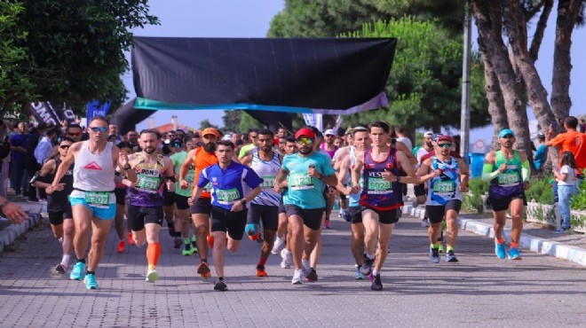 İzmir in turizm cennetinde maraton heyecanı
