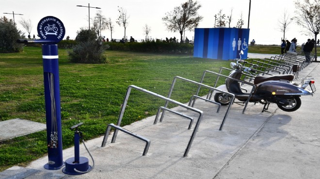 İzmir’de bisikletler için ücretsiz tamir istasyonları