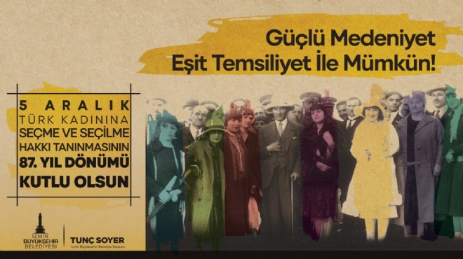 İzmir’de kadınlar  temsilde eşitlik  için yürüyecek
