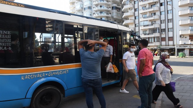 İzmir’de minibüslerde balık istifi yolculuk!
