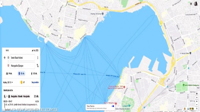 İzmir’de otobüs saatleri de artık Google Haritalar da!