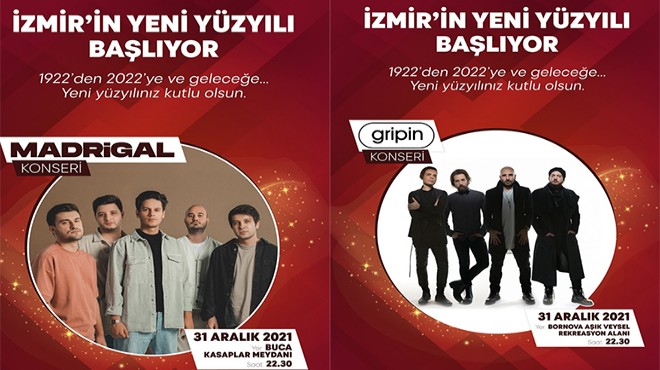 İzmir’de yılbaşı gecesi dört ilçede dört konser