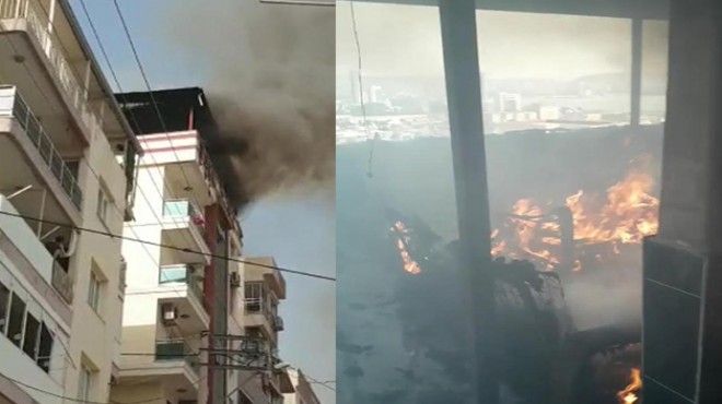 İzmir’deki yangın paniğe neden oldu