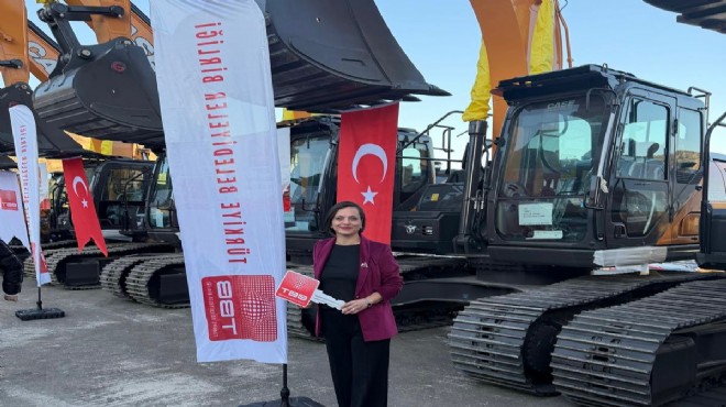 Karabağlar Belediyesi'ne iş makinesi desteği