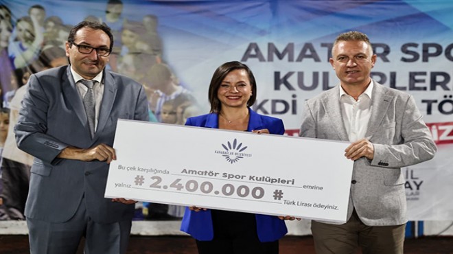 Karabağlar ‘da amatör spora 2.5 milyonluk destek