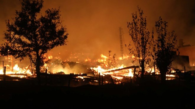 Kastamonu da 14 haneli bir köy yandı