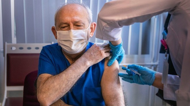 Kılıçdaroğlu virüs aşısının ilk dozunu oldu