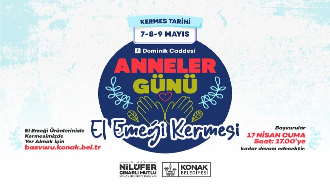 Konak'ta Anneler Günü hediyeleri kermesten