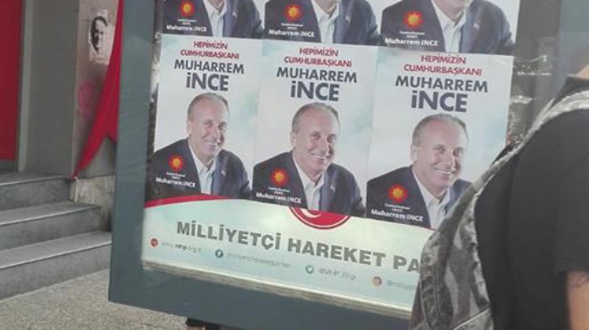 MHP İzmir den afiş isyanı: Terbiyesizlik!