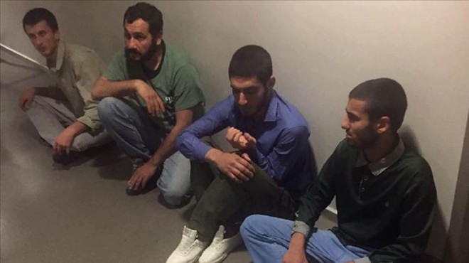 MİT in Sincar da yakaladığı 4 terörist Türkiye de