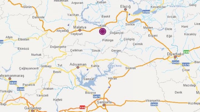 Malatya da 4,9 büyüklüğünde deprem