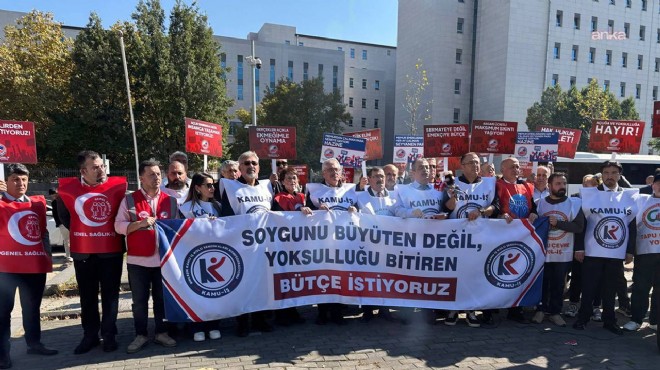Maliye Bakanlığı önünde 'bütçe' protestosu!