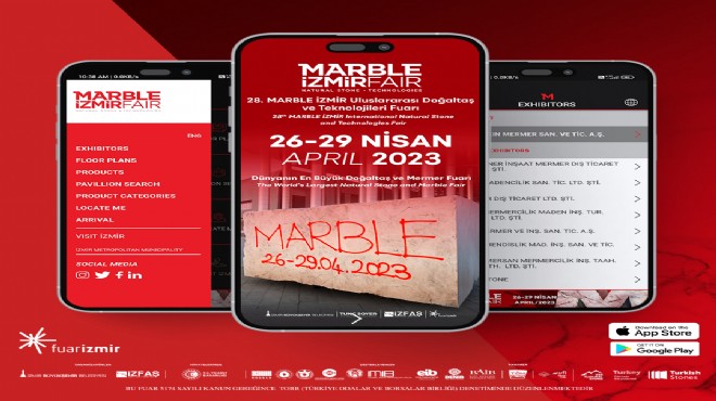 Marble İzmir mobil uygulaması yayında
