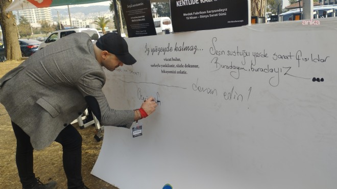 Meslek Fabrikası direnişine sanatla destek