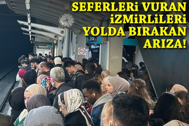 Metroda seferleri vuran, İzmirliler yolda bırakan arıza!