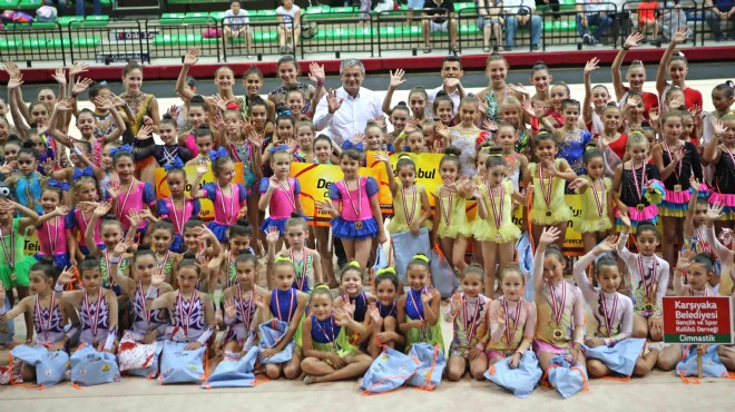 Minik cimnastikçiler Karşıyaka’da yarışacak