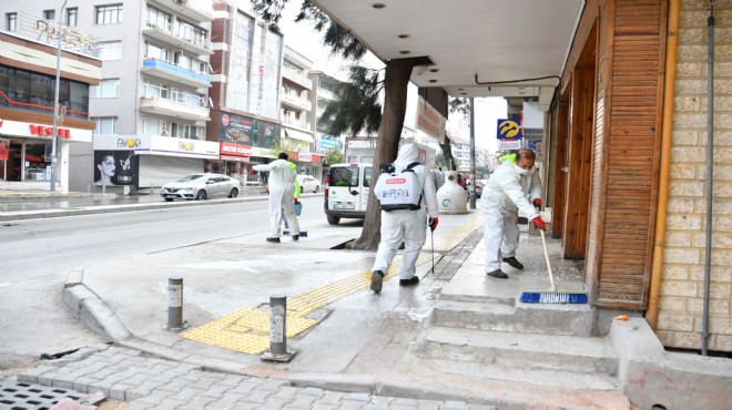 Narlıdere sokakları dezenfekte edildi