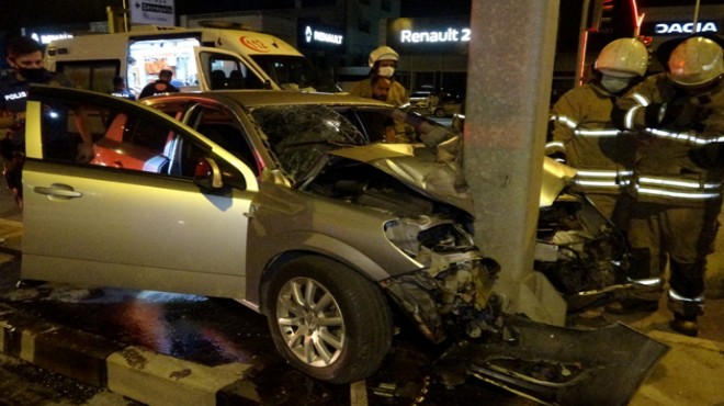 İzmir de 2 feci kaza: 1 ölü, 2 yaralı