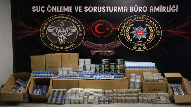 Polis baskınında yarım milyon makaron çıktı!