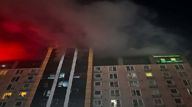 Rezidansta yangın kabusu: 40 kişi mahsur kaldı