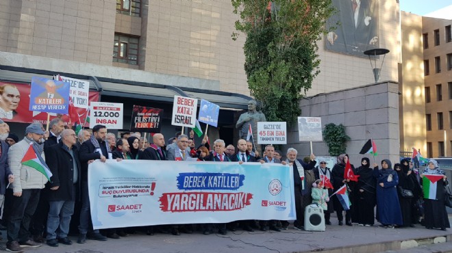 SP İzmir den İsrail yöneticilere suç duyurusu