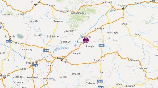 Sivas ta 4,4 büyüklüğünde deprem