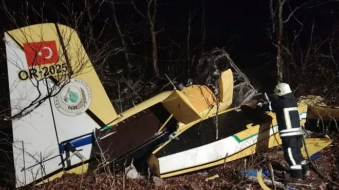 Söndürme uçağının enkazına ulaşıldı: Pilot şehit oldu