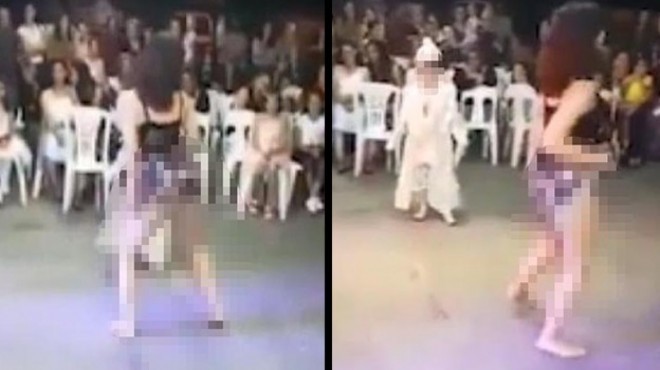 Sünnet düğünündeki görüntülerde yer alan dansöz için gözaltı kararı