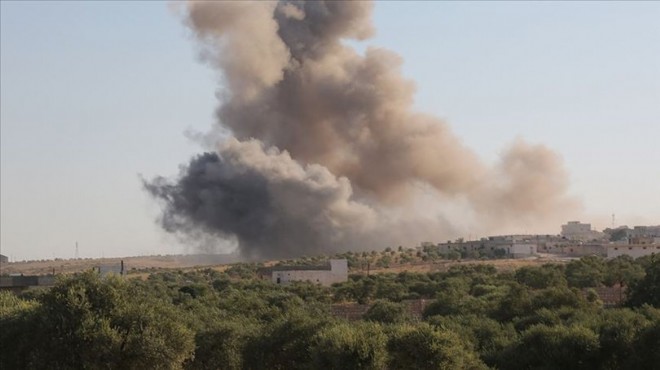 Suriye de İranlı terörist gruplara hava saldırısı