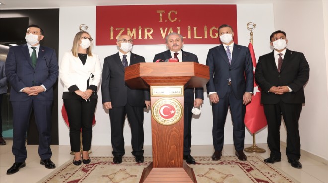 TBMM Başkanı Şentop tan İzmir de Doğu Akdeniz mesajları!