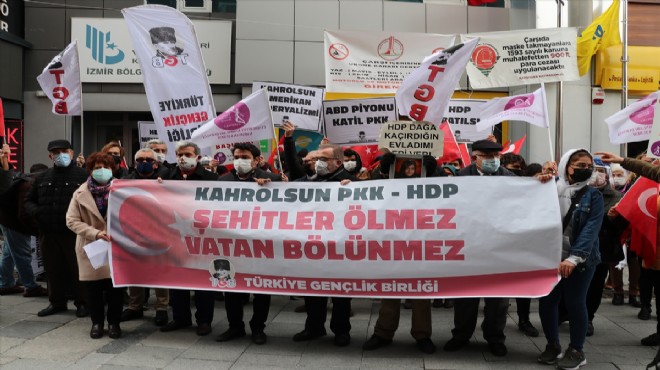 TGB İzmir den eylemle terör protestosu