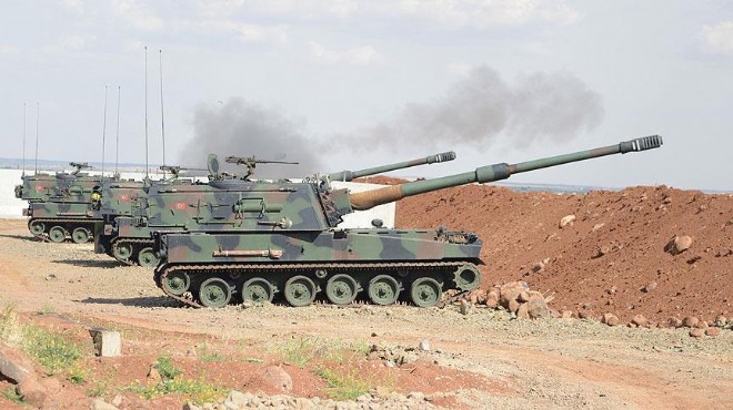 TSK Fırat ın doğusunda YPG/PKK mevzilerini vurdu!