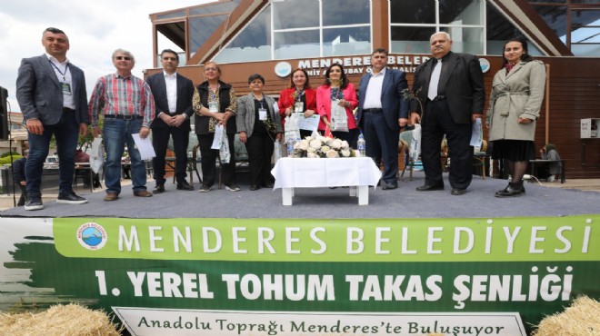Tohum takas şöleni: Anadolu toprağı Menderes te buluştu