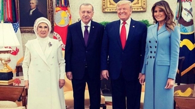 Trump, Erdoğan ın ziyareti esnasındaki aile fotoğrafını paylaştı