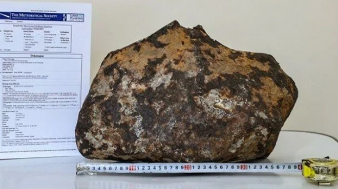 Türkiye nin 3. büyük meteoriti: 81 kilogram!