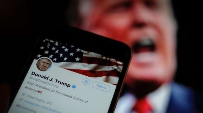 Twitter dan Trump a  manipüle  etiketi!
