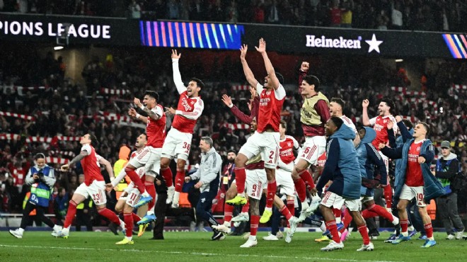 UEFA Şampiyonlar Ligi'nde ilk finalist Arsenal